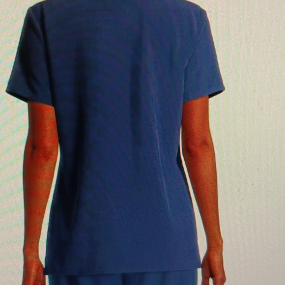 WOMENS SCRUBSTAR UNIFORM TOP SIZE3XL NAVY BLUE - Picture 2 of 9